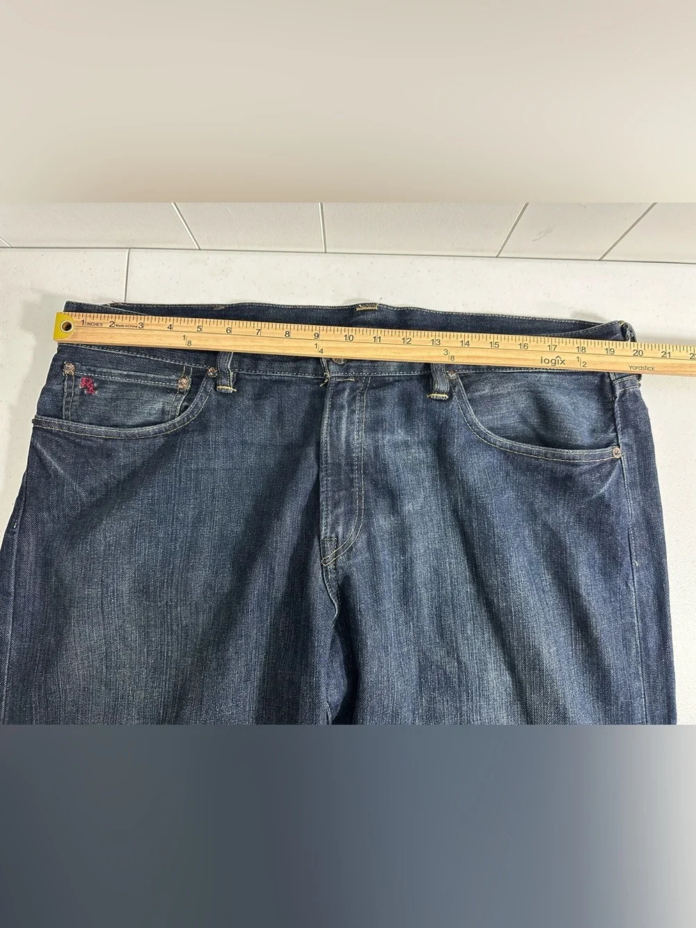 Ralph Lauren Polo Jean Co Size 36/30 Blue Classic Fit Relaxed Denim Blue Jeans